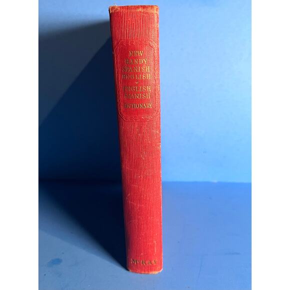 Vintage 1947 New Handy Spanish English & English Spanish Dictionary McKay Hardco - Picture 3 of 7